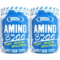 Amino rūgštys REAL PHARM Amino 8500 400 tabletės BCAA 2 vnt.