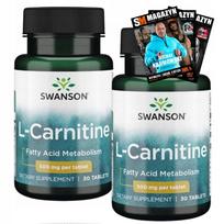 Maisto papildas SWANSON L-CARNITINE 500 mg 30 tablečių 2 vnt.