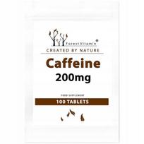 Maisto papildas FOREST VITAMIN Caffeine 200mg 100 tablečių