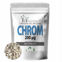 Chromium 200 mcg pikolinatas, 200 tabletžių