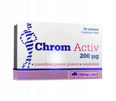 Maisto papildas OLIMP CHROM ACTIV 200 mcg, 60 tabletės