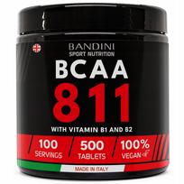 Aminorūgštys Bandini BCAA 8.1.1, 500 tabletės