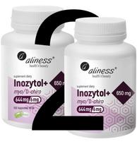 Inozitolis myo/D-chiro 650mg + vitaminas B6, 100 kapsulių, aliness