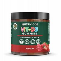 Guminukai Nutricode Vit-D3, braškiniai, suaugusiems ir vaikams, 120g