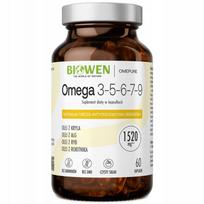 Maisto papildas Biowen Omega 3-5-6-7-9 60 kapsulių