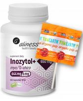 Maisto papildas aliness INOZYTOL myo/D-chiro 650 mg su vitaminu B6, 100 kapsulių