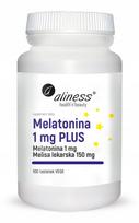 Melatoninas 1mg PLUS LEMON BALM, 100 tablečių, VEGE, Aliness