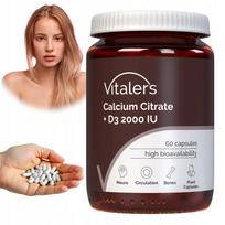 Maisto papildas Vitaler's Calcium Citrate Vitamin D3, 60 kapsulių
