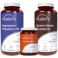 Maisto papildas kaulams ir sąnariams Vitaler's D3, kalcis, magnis