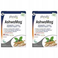 Maisto papildas PHYSALIS ASHWAGANDHA + MAGNESIUM, 30 tablečių, 2 pakuotės