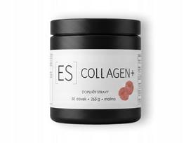 Koliažas ES Collagen+ Malina, bioaktyvus žuvų kolagenas Peptan F 8000 mg