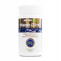 Maisto papildas Vitamin D3 + K2, 60 kaps., BETTER YOU