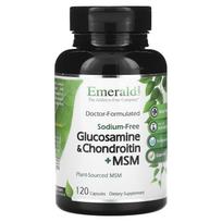 Maisto papildas Emerald Laboratories Glucosamine and Chondroitin + MSM, 120 kapsulių