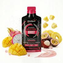 Energinis gelis Super Dextrin Boost su kofeinu, beta-alaninu, egzotinių vaisių skonio
