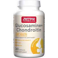 Maisto papildas Jarrow Formulas Glucosamine + Chondroitin, 240 kaps. (2 vnt.)