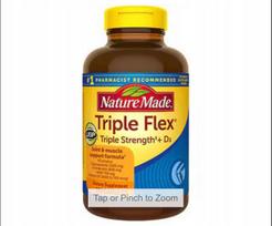 Maisto papildas Nature Made Triple Flex Strength su D3, 200 kapsulių
