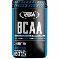 Aminorūgščių milteliai Real Pharm BCAA 400 g, apelsinų skonio