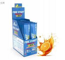 Energinis gelis Olimp FIRE START ENERGY su BCAA, 20 x 36g, apelsinų skonio