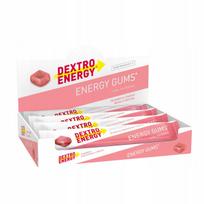 Energinės guminukai Dextro Energy Gums su braškėmis ir vitaminais B6, B12, 8 vnt.