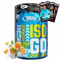 Izotoninis gėrimas REAL PHARM ISO GO 600 g su BCAA, vitaminais, elektrolitais ir aminorūgštimis