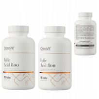 Folio rūgštis OstroVit 800, 180 tablečių, vitaminas B9 nėščiosioms