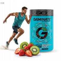Izotoninis elektrolitų gėrimas be cukraus GAMINATE Hydration braškių-kiivių, 30 porcijų