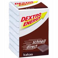 Angliavandeninės tabletės Dextro Energy su kakavos skoniu