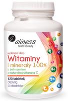 Vitaminai ir mineralai su ženšeniu NATURAL VITAMIN C 120 tab