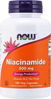 Maisto papildas Now Foods niacinamide (vitaminas B3) 500 mg 100 kapsulių
