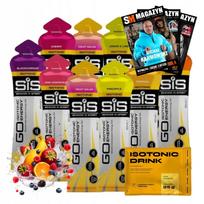 Izotoninis gelis SIS ENERGY GO 10 x 60 ml ir nowmax izotoninis gėrimas 25 g