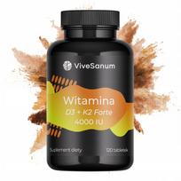 Maisto papildas VITAMIN D3 + K2 Forte 4000 IU