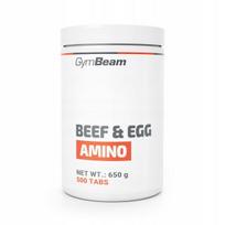 Maisto papildas GymBeam Beef&Egg, 500 tabletės