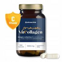 Jūrinio kolageno su vitaminu C kapsulės Premium VitCollagen 100 kaps.