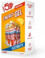 Energiniai geliai High5 su tropiniais elektrolitais, 5 vnt., 60 g