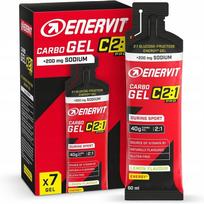 Energinis gelis ENERVIT CARBO GEL citrinų skonio, 7 x 60 ml, 40 g angliavandenių