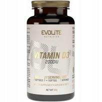 Vitaminas D3 Evolite 2000IU MCT aliejuje, 120 kapsulių