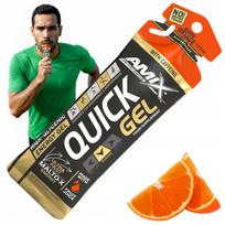 Energijos gelis Amix QUICK GEL su kofeinu, apelsinų skonio