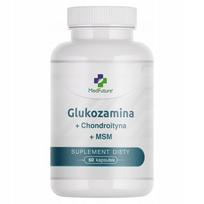 Maisto papildas sąnariams ir kaulams Glucosamine + Chondroitin + MSM, 60 kapsulių, veganiškas