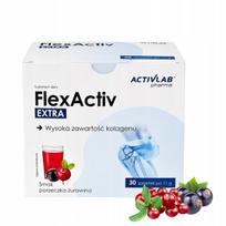 Kolagenas su vitaminu C Activlab FlexActiv Extra, 30 pakelių, juodųjų serbentų ir spanguolių skonio