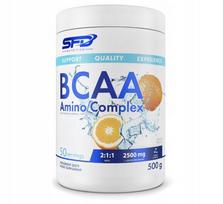 Aminorūgščių kompleksas SFD BCAA AMINO COMPLEX 500g, apelsinų skonio