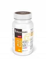 Maisto papildas Vitamin D3 FORTE 4000IU + K2 MK7 (vitaMK7) 100mcg, 60 kaps.