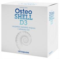 Maisto papildas Osteo Shell D3, 120 kapsulių, kalcis, kaulams, osteoporozei