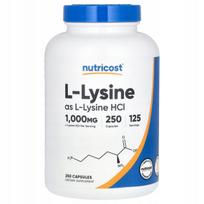 Maisto papildas Nutricost L-lizinas, 500 mg, 250 kapsulių