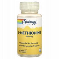 Maisto papildas Solaray L-metioninas 500 mg, 30 kapsulių