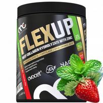 Kolagenas Muscle Clinic Flex Up 400 g, braškių skonio, sąnariams ir odai