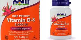Vitaminų D3 guminukai Now Foods, 120 vnt.