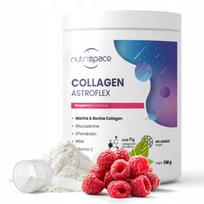 Kolageno milteliai sąnariams Fish Beef nutrispace Astroflex 500g, aviečių skonio