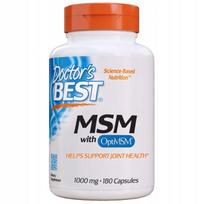 MSM maisto papildas DOCTOR'S BEST OptiMSM 180 kapsulių, 2 vnt.