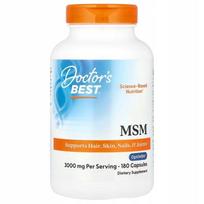 Maisto papildas Doctor's Best MSM su OptiMSM 1000 mg, 180 kapsulių