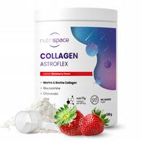 Braškių kolageno milteliai sąnariams Fish Beef nutrispace Astroflex 500g